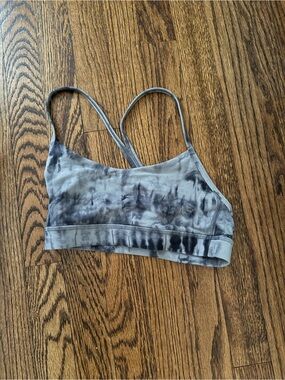 Lululemon Tie-Dye Gray & Black Bralette -